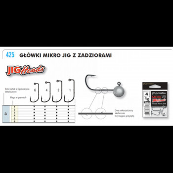 Džigu galviņa Kamatsu Micro Special  #4-1g | 425004001 | 425004001
