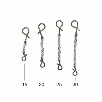 Ķēdīte CZM ar sakabēm nr.1-nr.3, 30mm SIL | CZM-SIL1-3-30 | CZM-SIL1-3-30