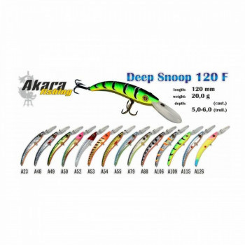 Vobleris DeepSnoop 120F 20.0gr/120mm/A23, Akara | ADS120F-A23 | ADS120F-A23