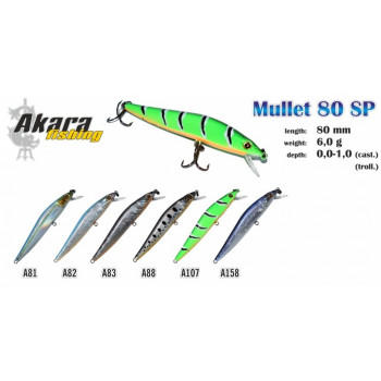 Vobleris AKARA "Mullet" 80SP (6g, 80mm, #A107) | M80SP-A107 | M80SP-A107