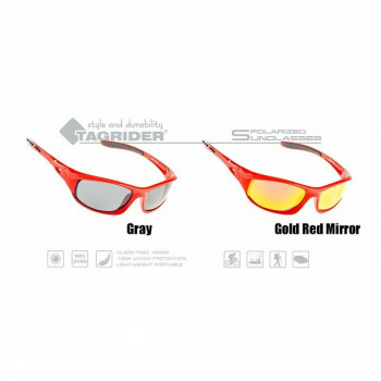 Saulesbrilles TAGRIDER TR 26 polarizētas gold red mirror | N26-45 | N26-45