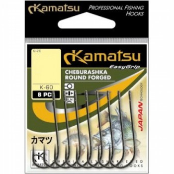 Āķis "Kamatsu" CHEBURASHKA Round Forged (8gb) BLN, Nr.4 | 512600304 | 512600304