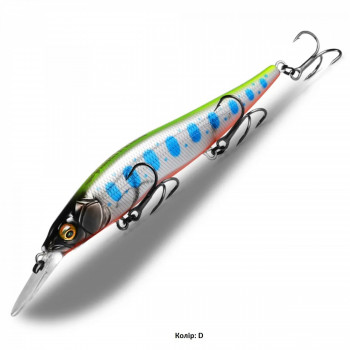 Vobleris BEARKING Plus One Minnow 110SP, #D | BK-Mage-D | BK-Mage-D