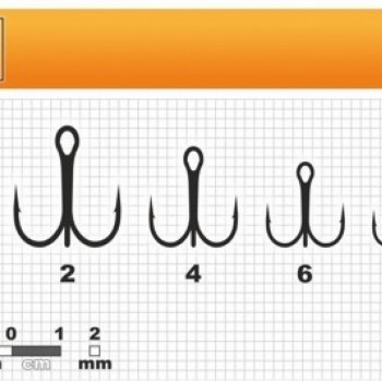 Trijžuburu āķis Kujira 530 Nr.2 BN AKARA | 530-BN-2-F10 | 530-BN-2-F10