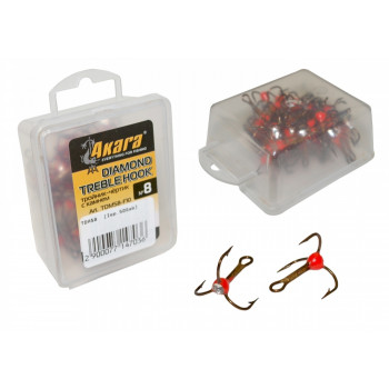 Trīsžuburu āķi AKARA "Diamond" Treble (Nr.6. BN) | TDAS6 | TDAS6