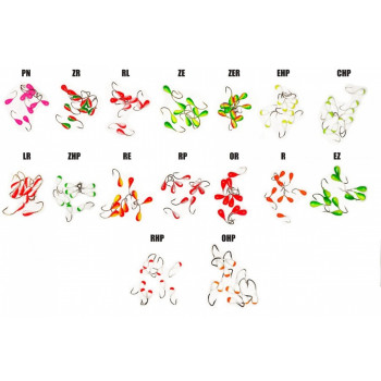 Ice jig "VIMBA" MU-4 UV (plastic), earpiece, hook no.4, #805 | V-MU-4-805 | V-MU-4-805