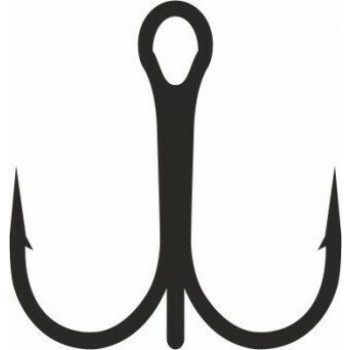Hook SHIRO treble hook Nr.08, black nickel, MISTRALL | SB-1103008 | SB-1103008