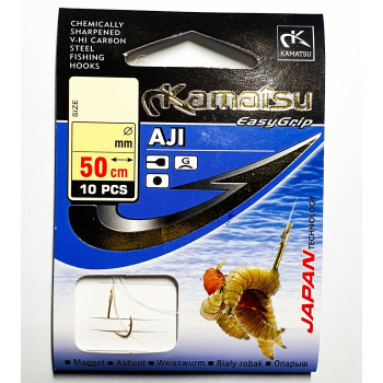 Pavadiņa ar āķi Kamatsu AJI MAGGOT 50cm #6 | 520710106 | 520710106