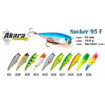 Vobleris AKARA "Sucker"95F 16g, 95mm, #A106 | S95F-A106 | S95F-A106