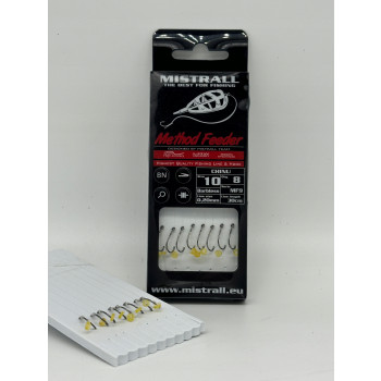 Metodfīdera pavada ar āķi #12 0.20mm, 30cm, Mistrall | AM-6000066 | AM-6000066
