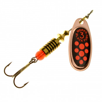 Mepps BLACK FURY Cooper/Orange dots #1 | 529411