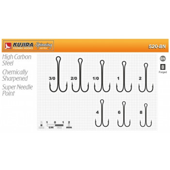 Divžuburu āķis Kujira 520 Nr.1 BN AKARA | 520-BN-1-F10 | 520-BN-1-F10