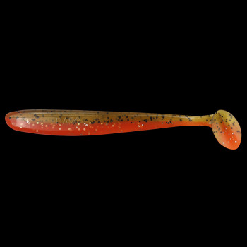 Silikona zvtiņa Relax Bass 13 cm, olive black glitter orange | BAS5-L069 | BAS5-L069