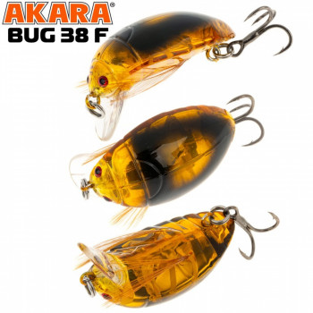 Vobleris "Bug" 38F 4gr 38mm #01 AKARA | B38F-01 | B38F-01