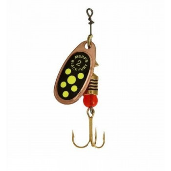 Mepps BLACK FURY Cooper/Chartreuse dots #2 | 529390