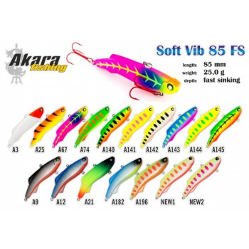 Vobleris SOFT Vib 85FS 25gr/85mm/A9, Akara | SV85-A9 | SV85-A9