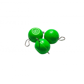 Sports lead "Cheburashka" dismountable, tungsten, 8g, green | CHWR-4480-G | CHWR-4480-G