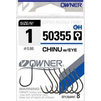 Āķi Owner CHINU WITH EYE  #5, 12gb. Salmo | 50355-05 | 50355-05