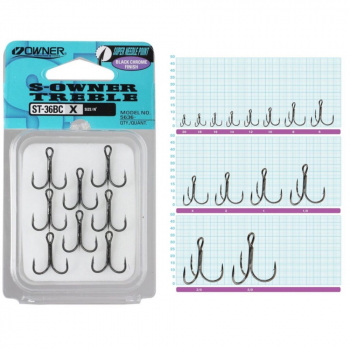 Āķi trīsžuburu Owner ST-36BC #1 SALMO | 5636-101-01 | 5636-101-01