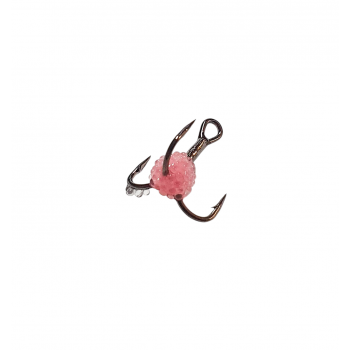 Treble hook pink fluorescent, #8, Mistrall | 10000006