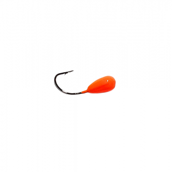 Ice jig "VIMBA" MU-8 (plast.) with earpiece hook nr.8, #OR | V-MU-8-OR | V-MU-8-OR