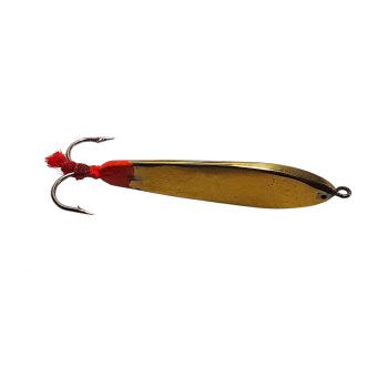 Vertikālais vizulis Tiltiņš Melhiors/misiņš (4.5cm, 6gr, divž. āķis) | 116-0034