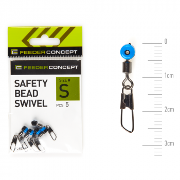 Griezulis ar karabīni un pērlīti Feeder Concept SWIWEL #S | FC907-001S | FC907-001S