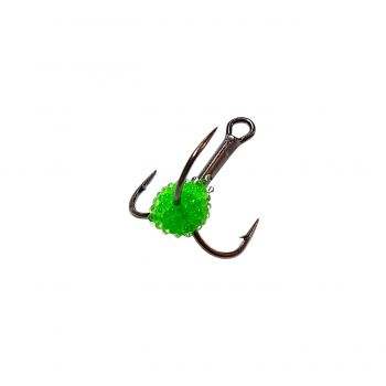 Treble hook green, fluorescent #4, Mistrall | 10000002