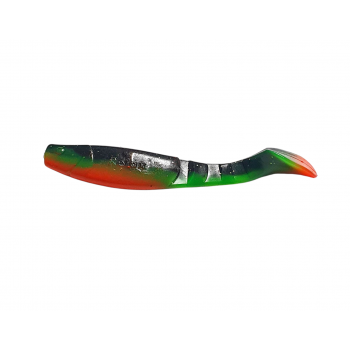 Gumijas zivtiņa Relax Miracle Fish 12cm, zaļš/melns/sarkans | 69-0509 | 69-0509