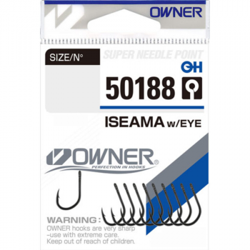 Āķi Owner ISEAMA WITH EYE BLACK #8, 9gb Salmo | 50188-08 | 50188-08
