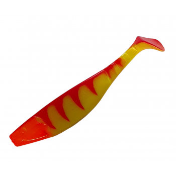 Silikona zivtiņa Relax KOPYTO 6`` 16cm, 30g silk/yell/red/or | BLS6-TG009ORR | BLS6-TG009ORR