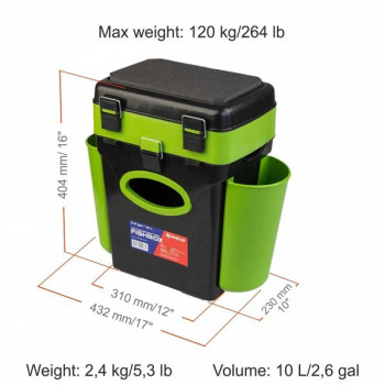 Ziemas kaste "Nisus" 10L, 1-sekc GR | 237448
