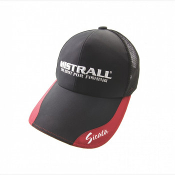 Cepure ar nagu GORATEX, melna/sarkana, MISTRALL | AM-6009526