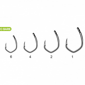 Āķi CARP SPIRIT H V-CURVE XSTRONG #4, 10gb. | ACS350091