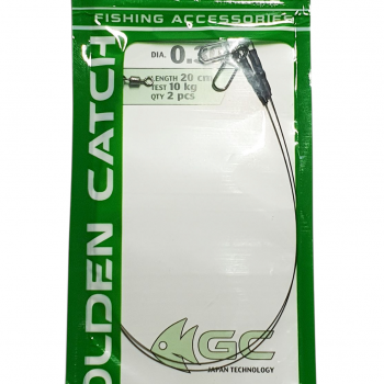Pavadiņa Golden Catch Titanium 20cm, 0.3mm, 10kg (2gb.) | 794239001