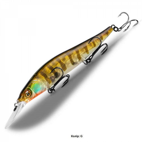 Vobleris BEARKING Plus One Minnow 110SP, #G | BK-Mage-G
