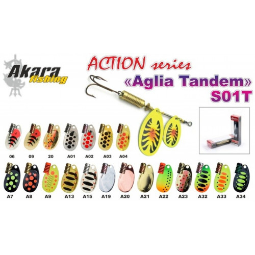 Māneklis AGLIA TANDEM II Action So1T RT( rotējošs, 8g, #A03) | 0113-2/7-A03
