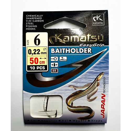 Pavadiņa ar āķi Kamatsu BAITHOLDER 50cm #6 | 521000606