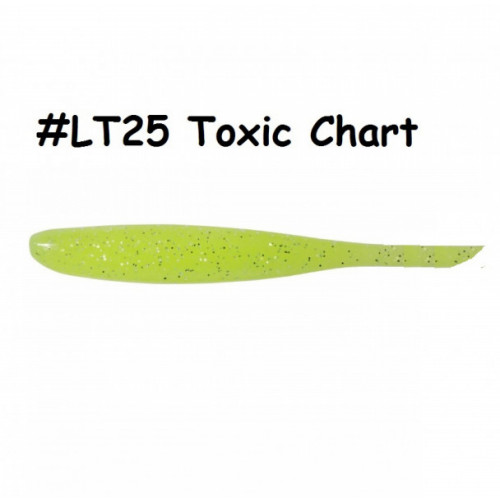 Ēdamgumija Shad Impact 4" LT#25S Toxic chart