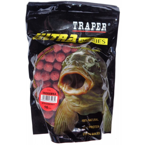 Boilas papildbarība zivīm Ultra 16mm, 0.5kg zemene | 3318017