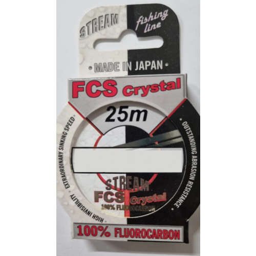 Fluorokarbona aukla "Stream" FCS CRYSTAL 25m, 0.249mm | 352-249