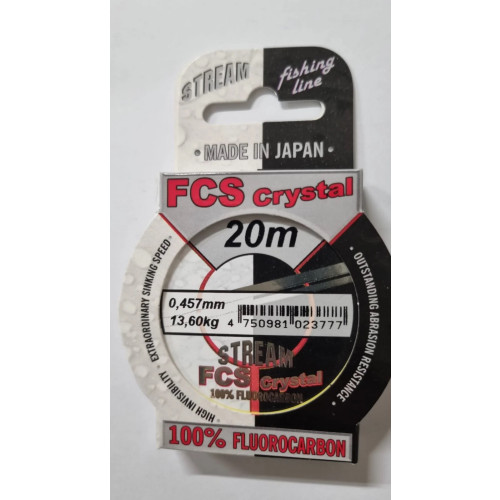 Fluorokarbona aukla "Stream" FCS CRYSTAL 20m, 0.457mm | 352-457
