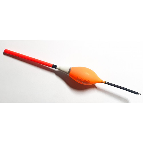 Pludiņš 5.0gr, poliuretāna, oranžs/balts, 102 KB | 102-5gr