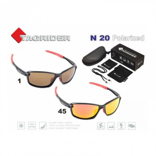 Saulesbrilles TAGRIDER N 20 polarizētas, brūnas | N20-1