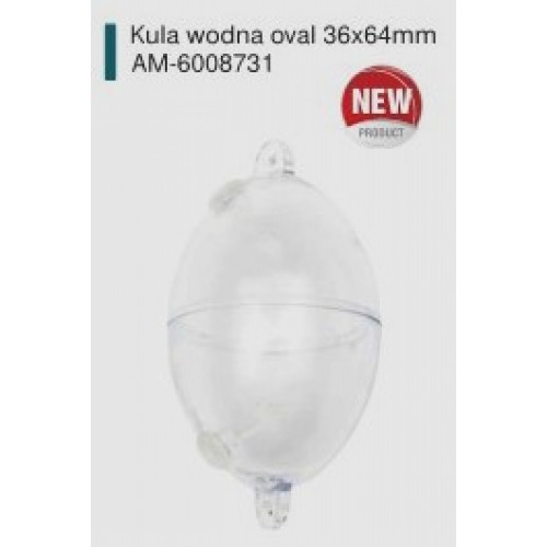 Ūdens bumba ovāla 34x64mm Mistrall | AM-6008731