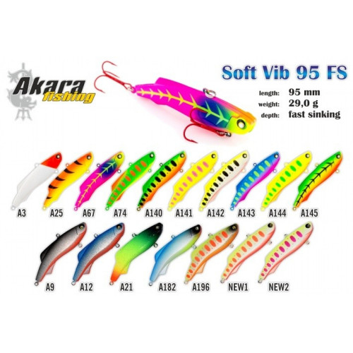 Vobleris SOFT Vib 95FS 29gr/95mm/A21, Akara | SV95-A21