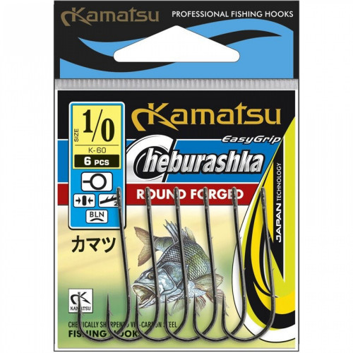 "Kamatsu" CHEBURASHKA Round Forged hook (6gb) BLN, Nr.3/0 | 512600330
