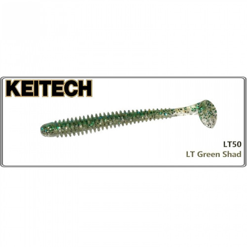 Ēdamgumijas zivtiņa KEITECH Swing Impact 3.5" LT#50 Green Sh | LT#50