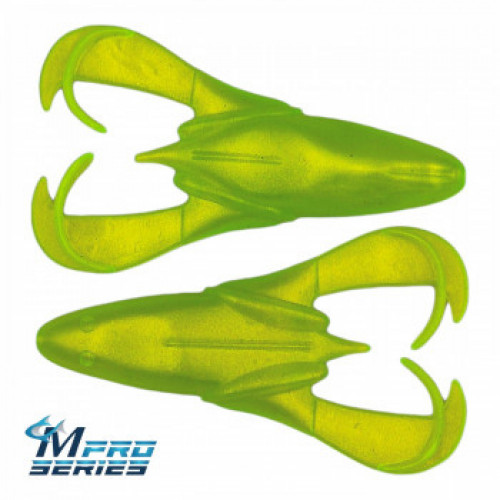 Silicone frog 9cm, 15gr, #Ultra Lime | MPS-FRO-35-UL