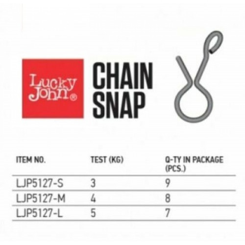 Karabīnes Lucky John  #S CHAIN SNAP | LJP5127-S